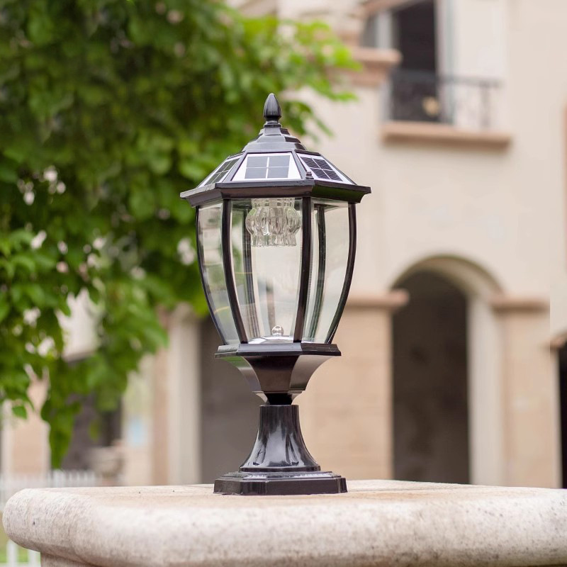 Solar Pillar Lamp Outdoor Waterproof