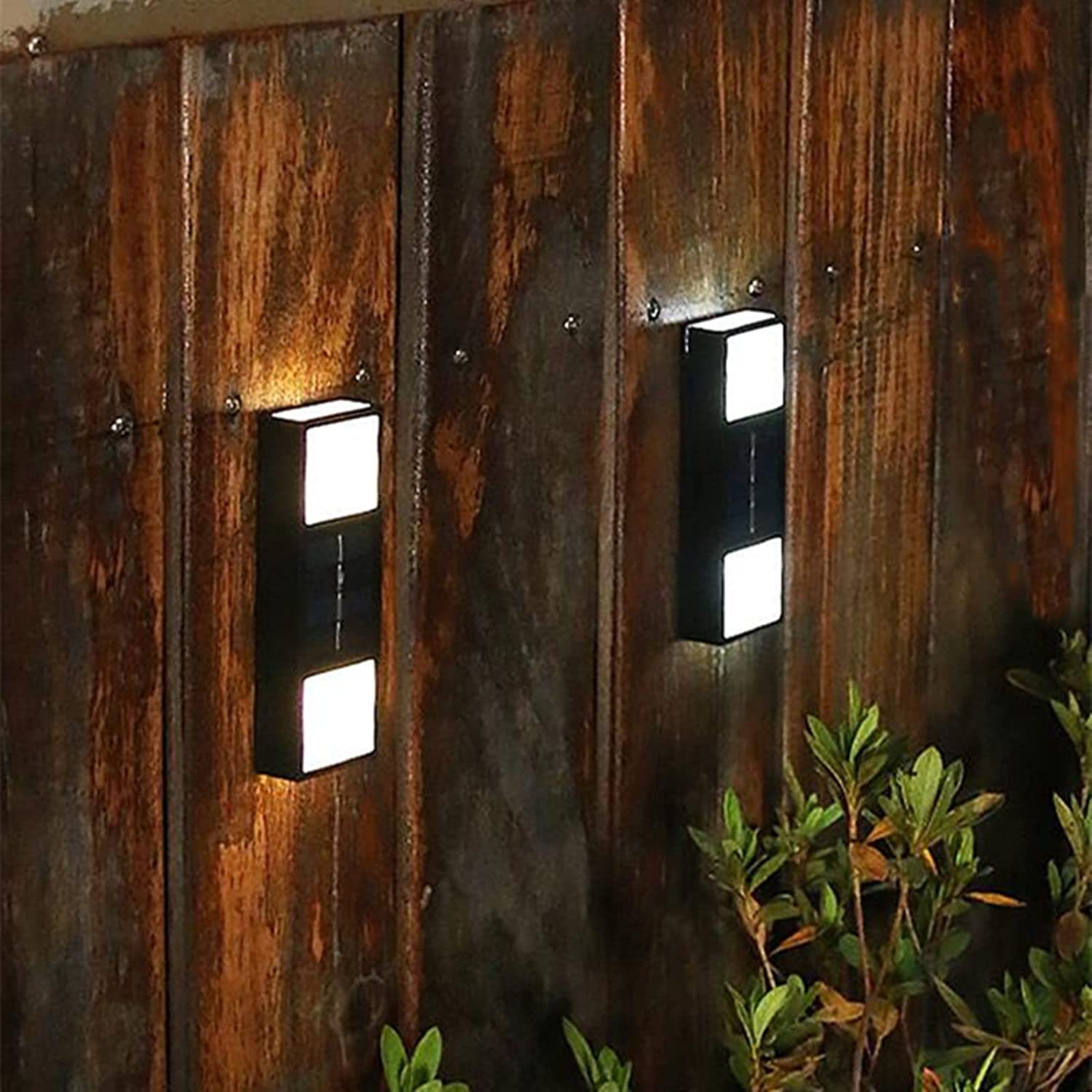 Solar Outdoor Wall Lamp Waterproof Decorative Bidirectional Sensing Atmosphere