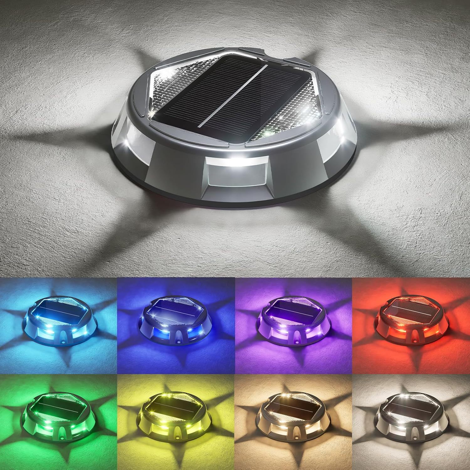 Solar Floor Lamp Waterproof Road Lawn Dual-use