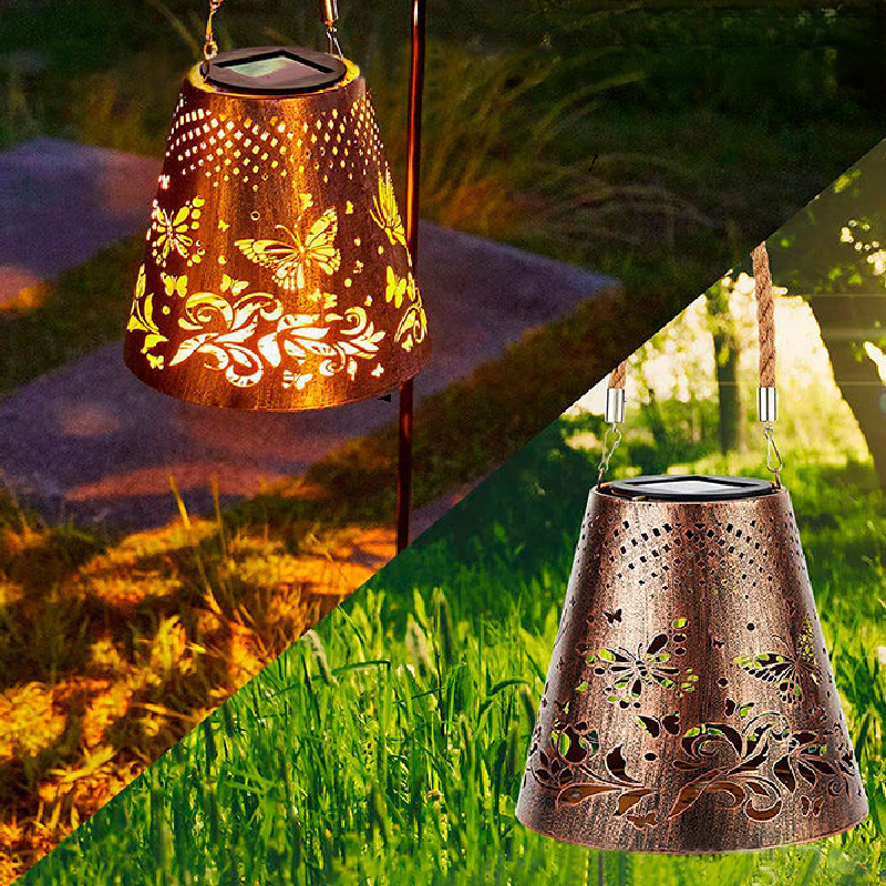Solar Butterfly Lamp Outdoor Courtyard Decoration Hollow Light