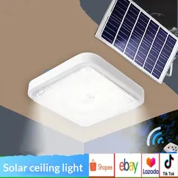 Waterproof High-power Outdoor Square Solar Ceiling Light