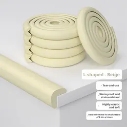 Anti-collision corner glue free-L shaped beige