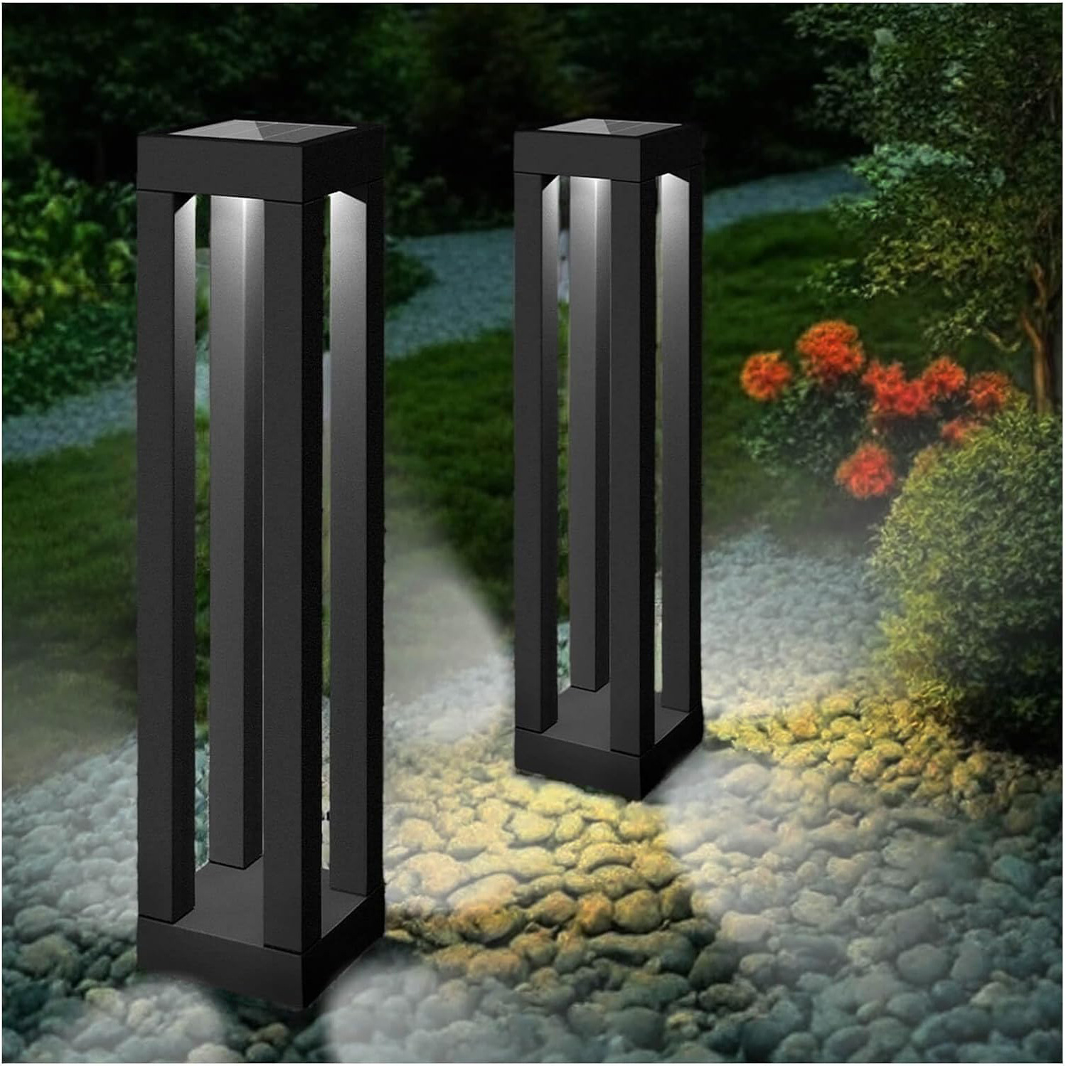 Main product image of Outdoor Waterproof Square Solar-Powered Post Light