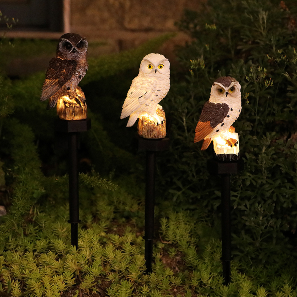 Main product image of Outdoor Solar-Powered Owl-Shaped LED Landscape Light