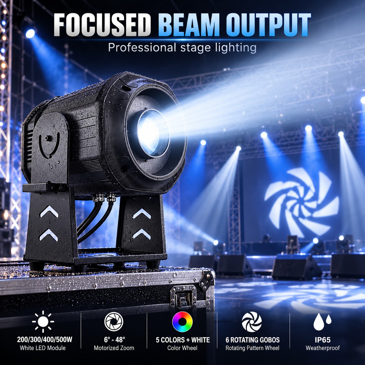 Main product image of Magnetic Waterproof LED Work Light, PD 75 006, IP65, Zoomable, Aluminum