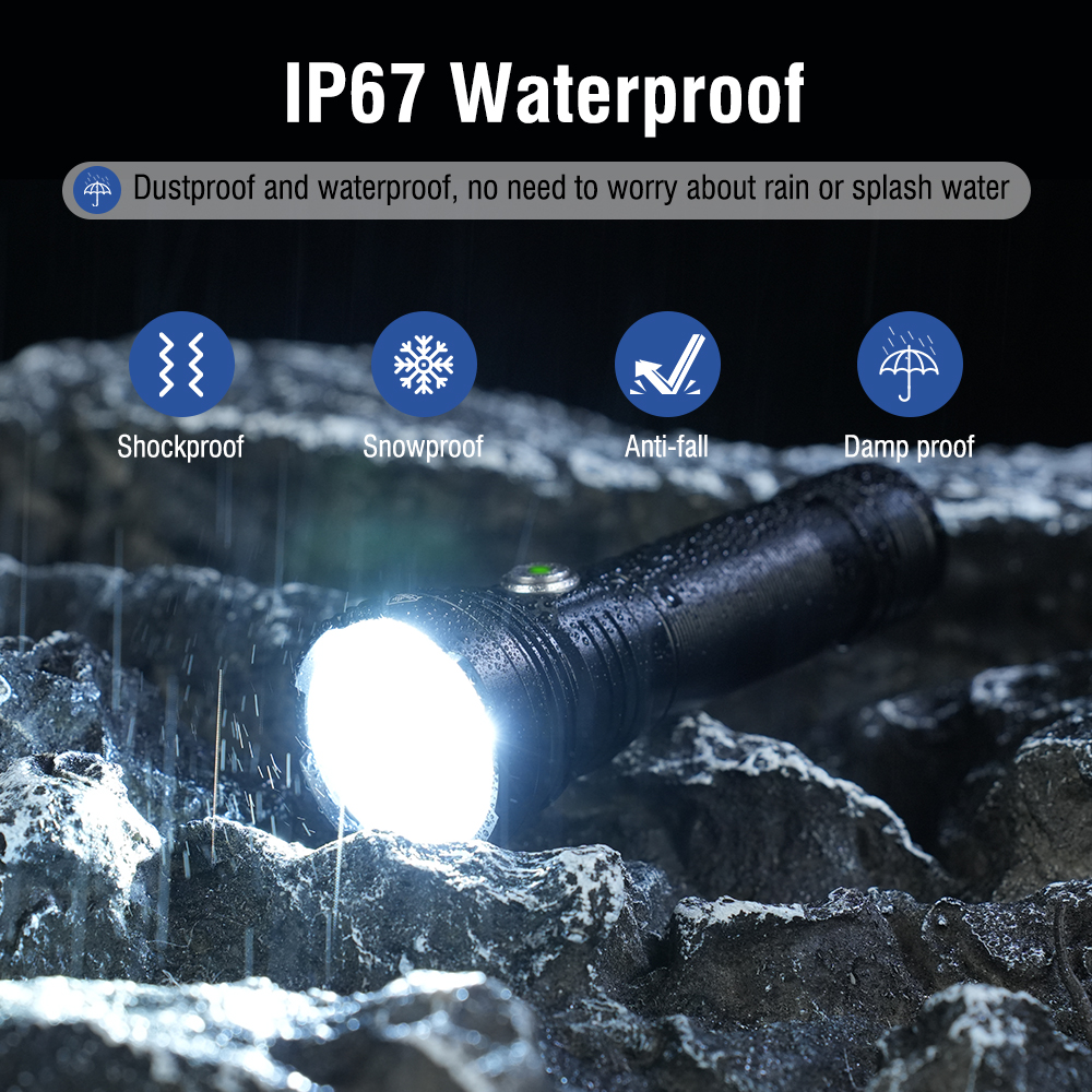 Main product image of BORUiT ET28 2500 Lumen 5-LED Type-C Rechargeable Waterproof Flashlight
