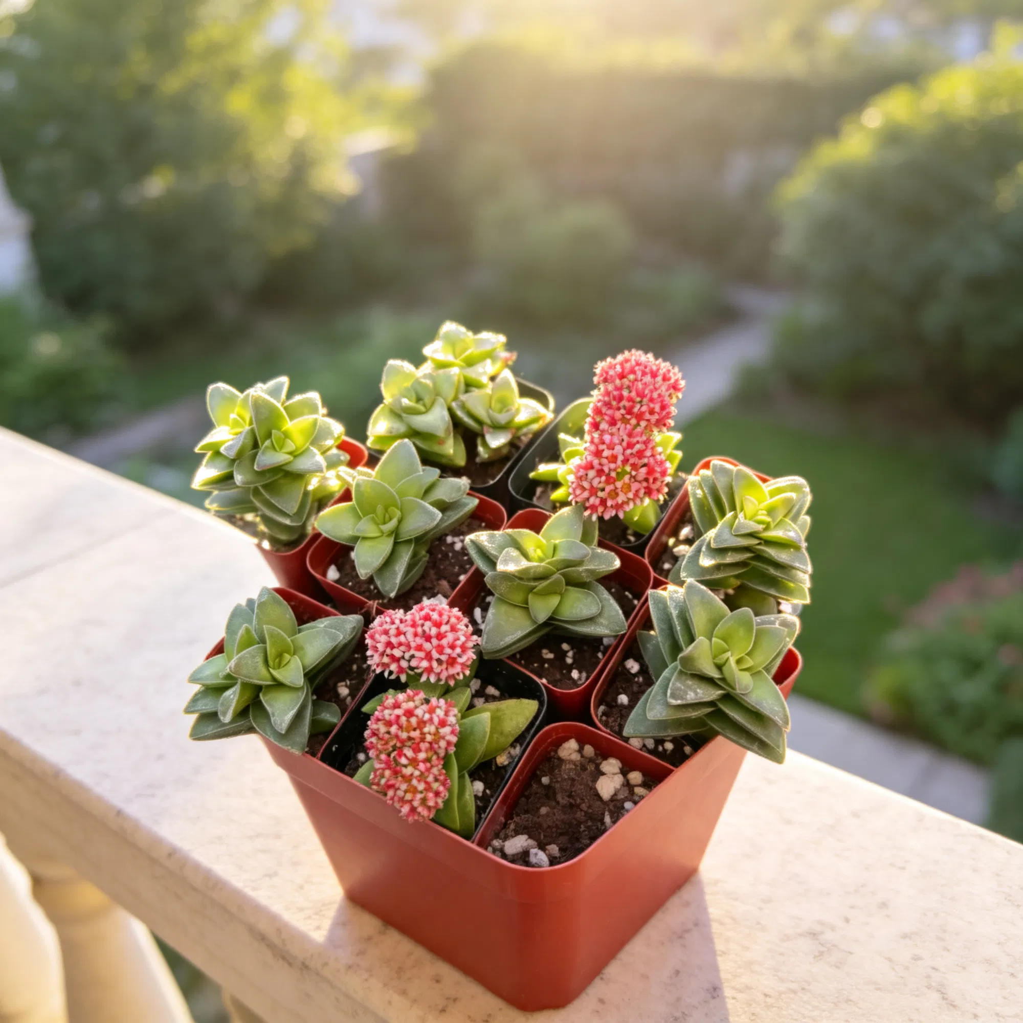 Main product image of Crassula Spring Time Succulent - Live Flowering Succulent in 2 Inch Pot, Rare Crassula with Pink Bloom Clusters, Easy Care Indoor Houseplant