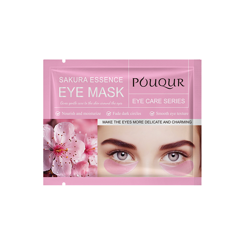 POUQUR SAKURA Cherry E Ssence Eye Mask 1 Piece, 10 Sheets