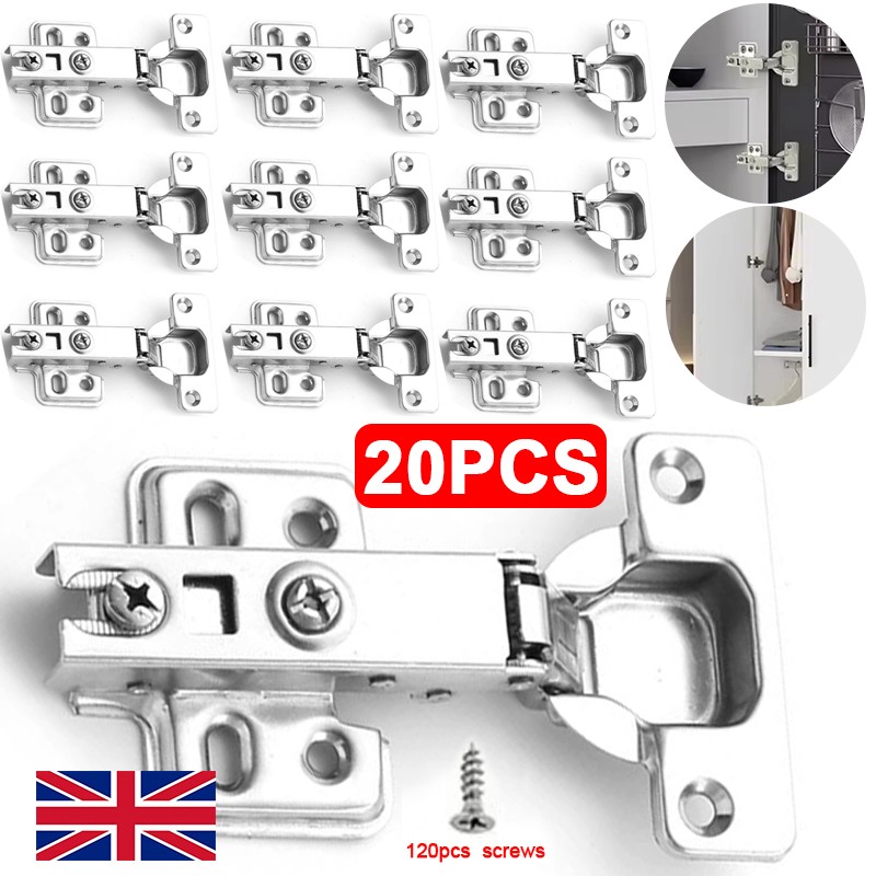 Main product image of 20x Soft Close Full Overlay Cabinet Door Hinges, 35mm