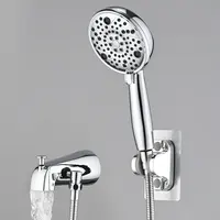 Product image of 8-Setting High-Pressure Handheld Shower with Hose and Slip-On Diverter Tub Spout
