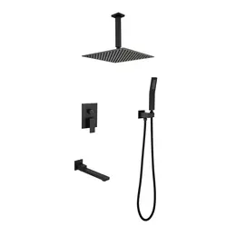 Product image of 16 Inch Square Rain Shower System with Mixer Combo