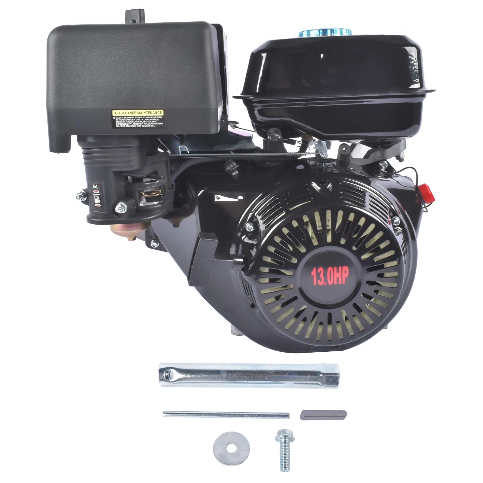 Main product image of 13HP 389cc Horizontal Shaft 4-Stroke OHV Gas Engine, Recoil Start