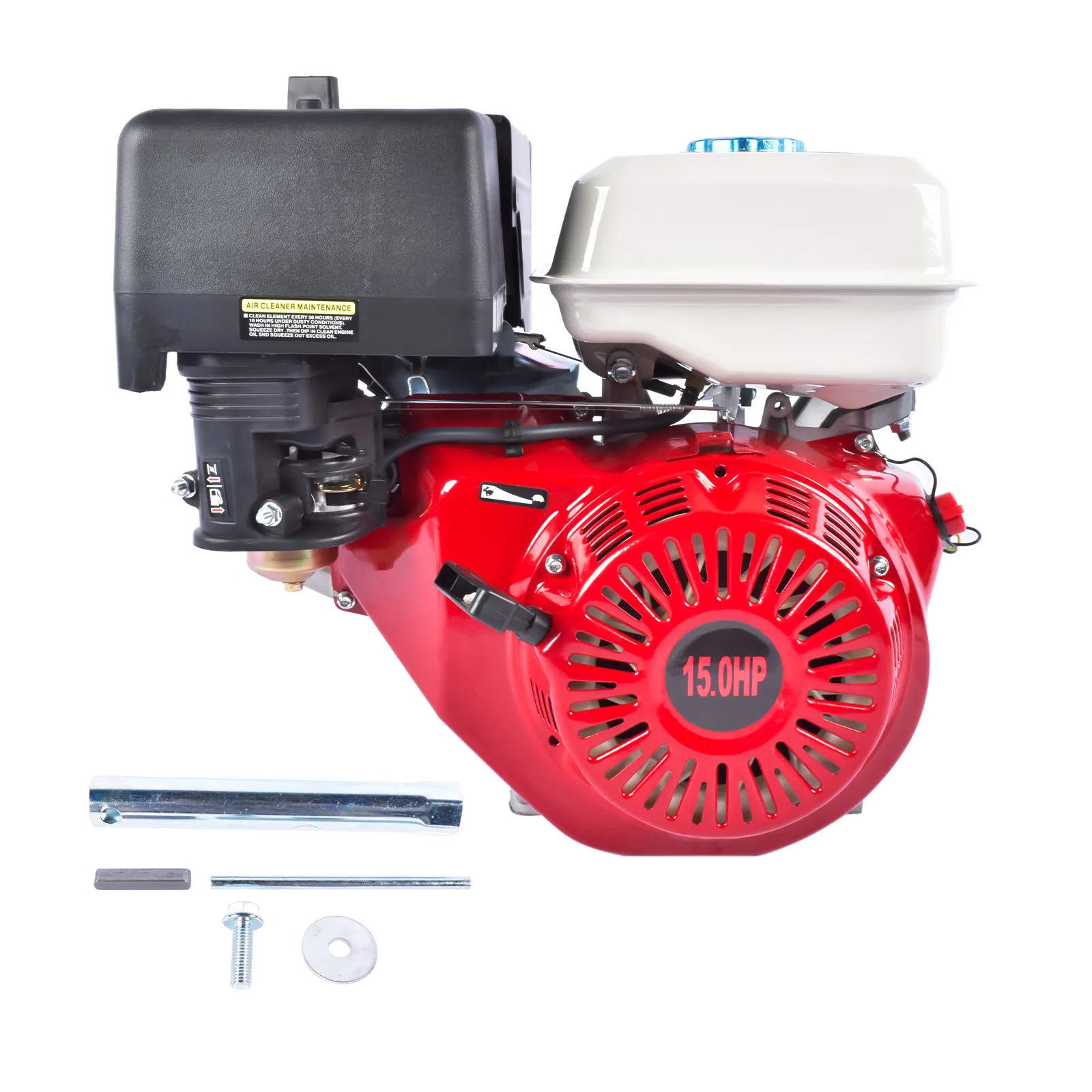 Main product image of 15HP 420cc 4-Stroke Horizontal Shaft OHV Gas Engine, 1" (25mm) Shaft