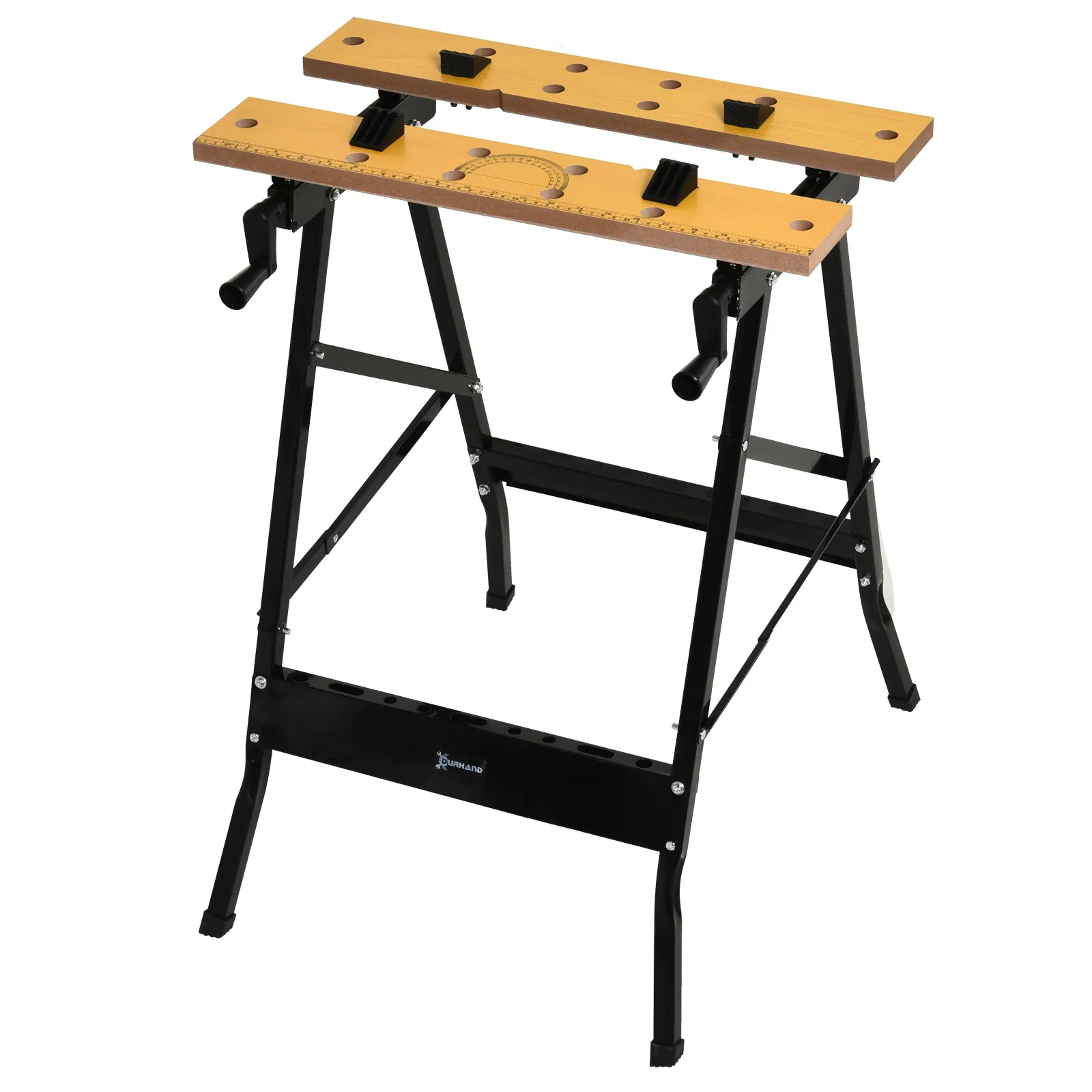 Main product image of Adjustable MDF Work Bench, Foldable Saw Table, Steel Frame, 220lbs