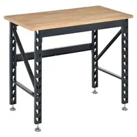 Product image of 45" Wood Workbench, Adjustable Foot Pads, 1100 Lbs Capacity