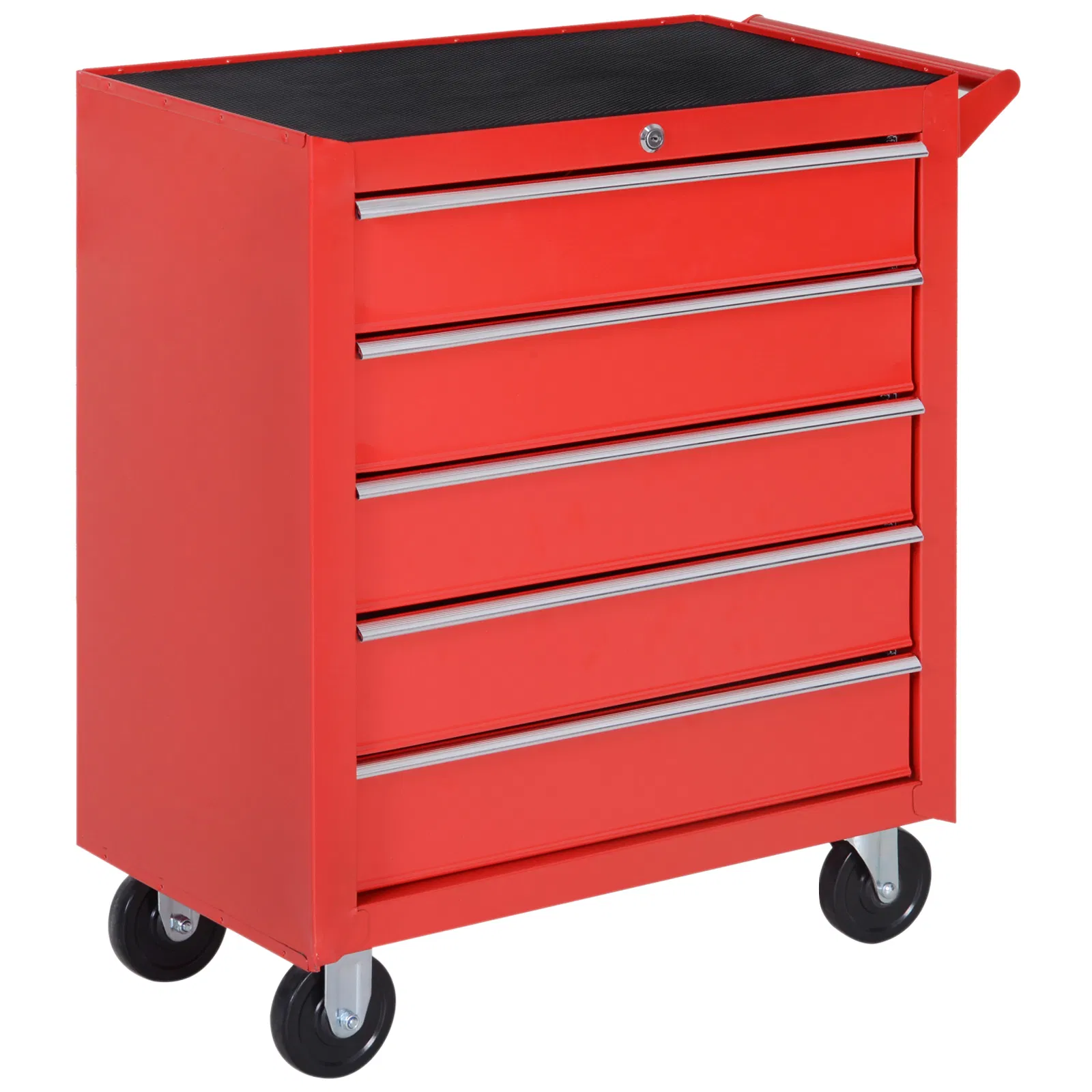 Main product image of 5 Drawer Rolling Tool Chest, Lockable, Red Steel
