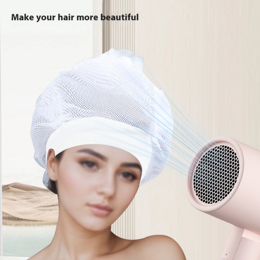 Blow-drying Curly Hair Mesh Plop Cap Curly Hair Mesh Cap