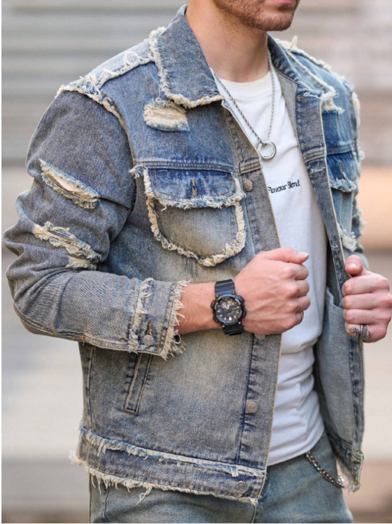 Formal And Well-fitting Denim Jacket