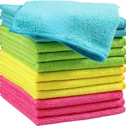 Cleaning Cloth 210GSM Pack Of 12 Ultra Soft High Density Non Abrasive Cleaning Towels For Cars Glass