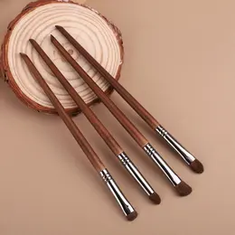 Product image of Pony hair eye brush-walnut color-wooden handle + aluminum tube + fiber hair-4 pieces-1 set