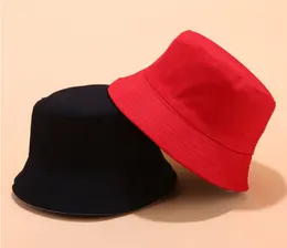Light Board Double-Sided Fisherman Hat Spring And Summer Outing Cotton Sun Hat With Basin Hat On Both Sides Blank Bucket Hat