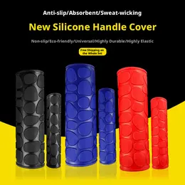 Electric vehicle silicone handlebar covers-blue [2 handlebar covers +2 brake covers]-1 set