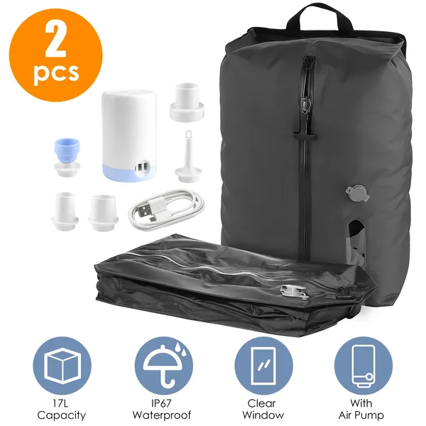 Vacuum Bags With Pump Packing Organizers For Clothing Luggage Backpack Suitcase