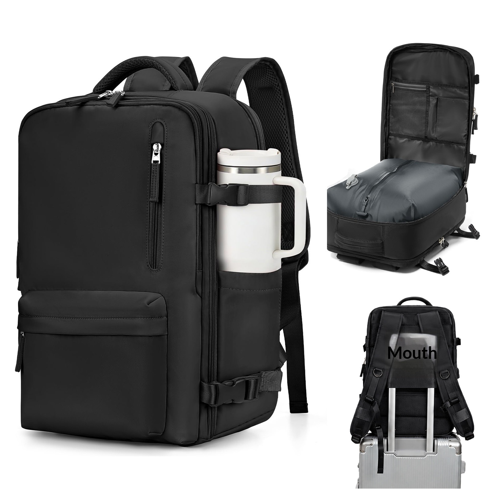 Main product image of Vacuum Compression Backpack, Budget Airline Boarding Travel Bag, Large Capacity Business Computer Bag, Lightweight