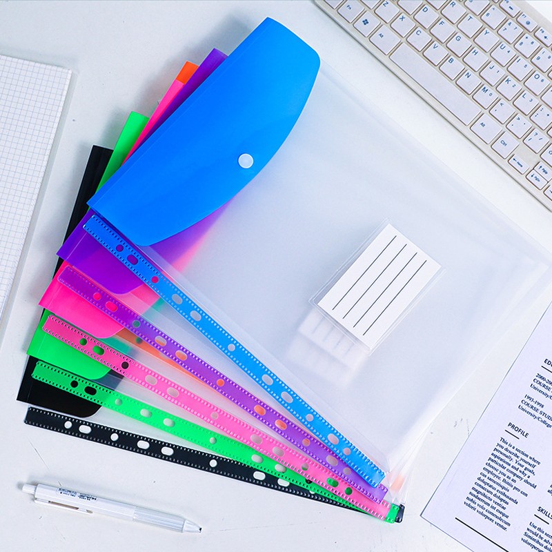 Main product image of Expandable A4 Document Wallets, Punched Pockets, 12 Pack