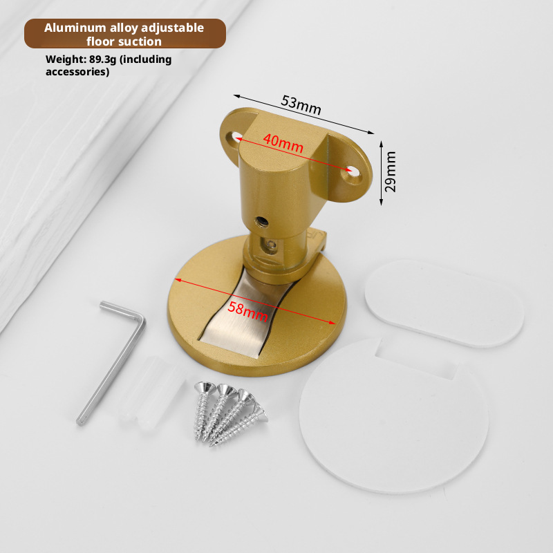 Strong magnetic ground absorber-gold-aluminum alloy-adjustable model-ground absorber + screw case + film-1 set