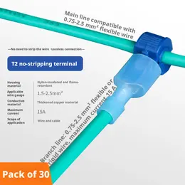 T-type quick terminal-T2 blue