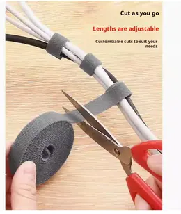 Cut-free Velcro Cable Ties-Gray-1m