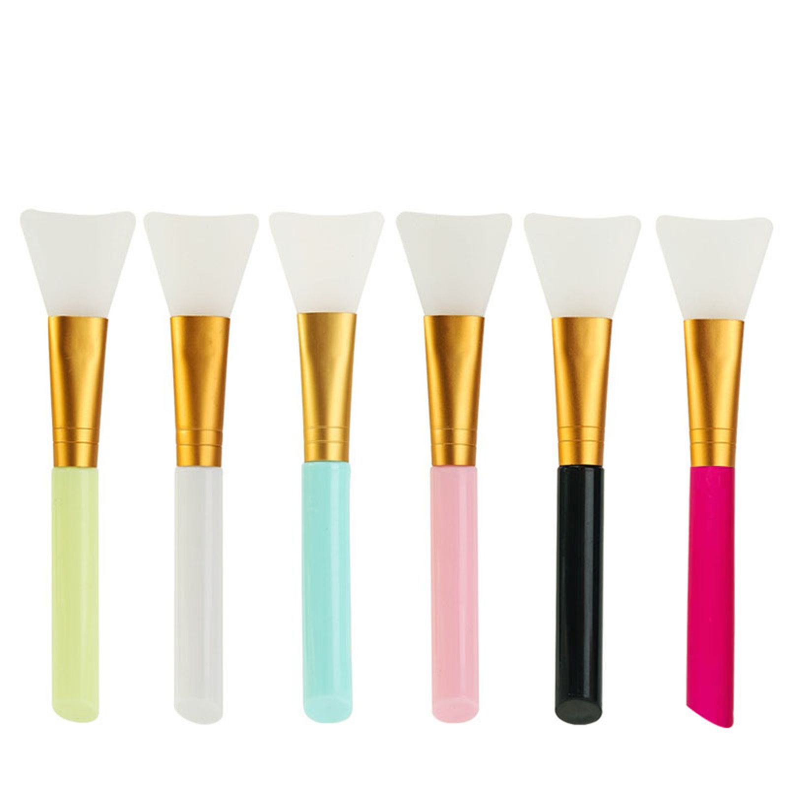 Main product image of 1 Pcs Reusable Silicone Face And Body Mask Applicator  Soft Hairless Spatula Brush For Clay, Mud, Lotion And DIY Skincare, 6 Colors