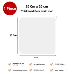 Deodorant floor drain mat-white large 20cm*20cm-1 piece