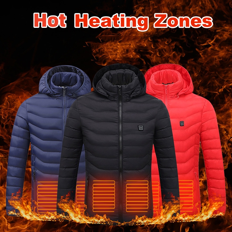Main product image of USB Electric Heated Cotton Jacket, Men's and Women's