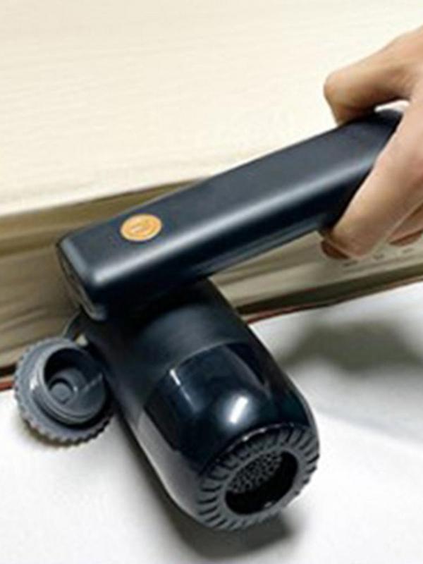 Car Charging Vacuum Cleaner  Replaceable Nozzle Car Detailing Vacuum Blower For Fine Hairs Peels Confetti And Bread Crumbs