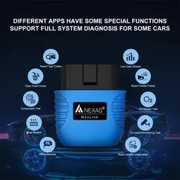 NEXAS Bluetooth 50 OBD2 Diagnostic Scanner For IOS And Android