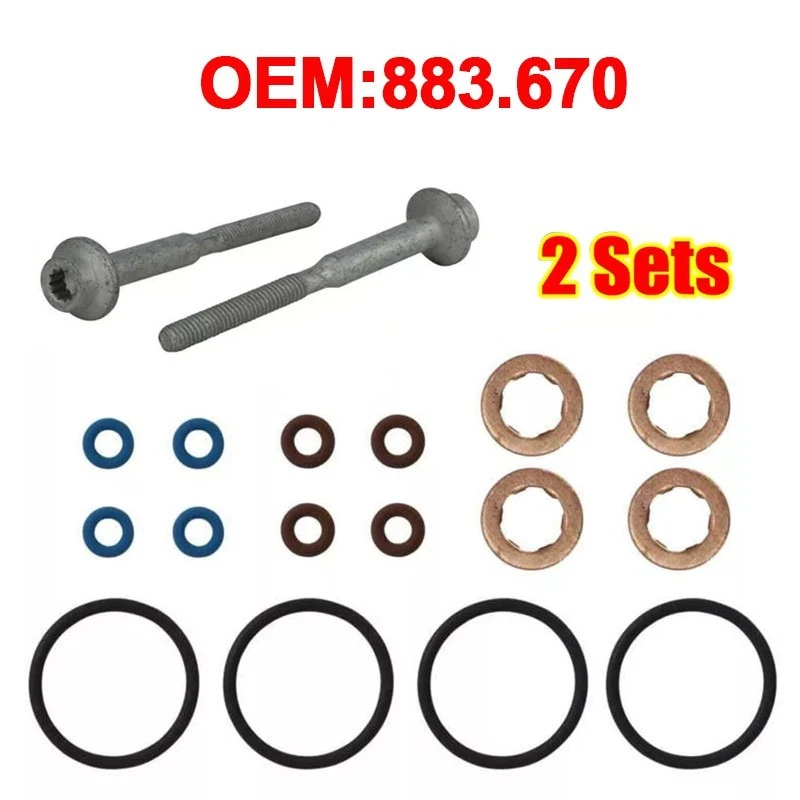 1.6 TDi Fuel Injector Seal Washer Bolt Kit For VW Touran Jetta 03L130277B 18 Pcs