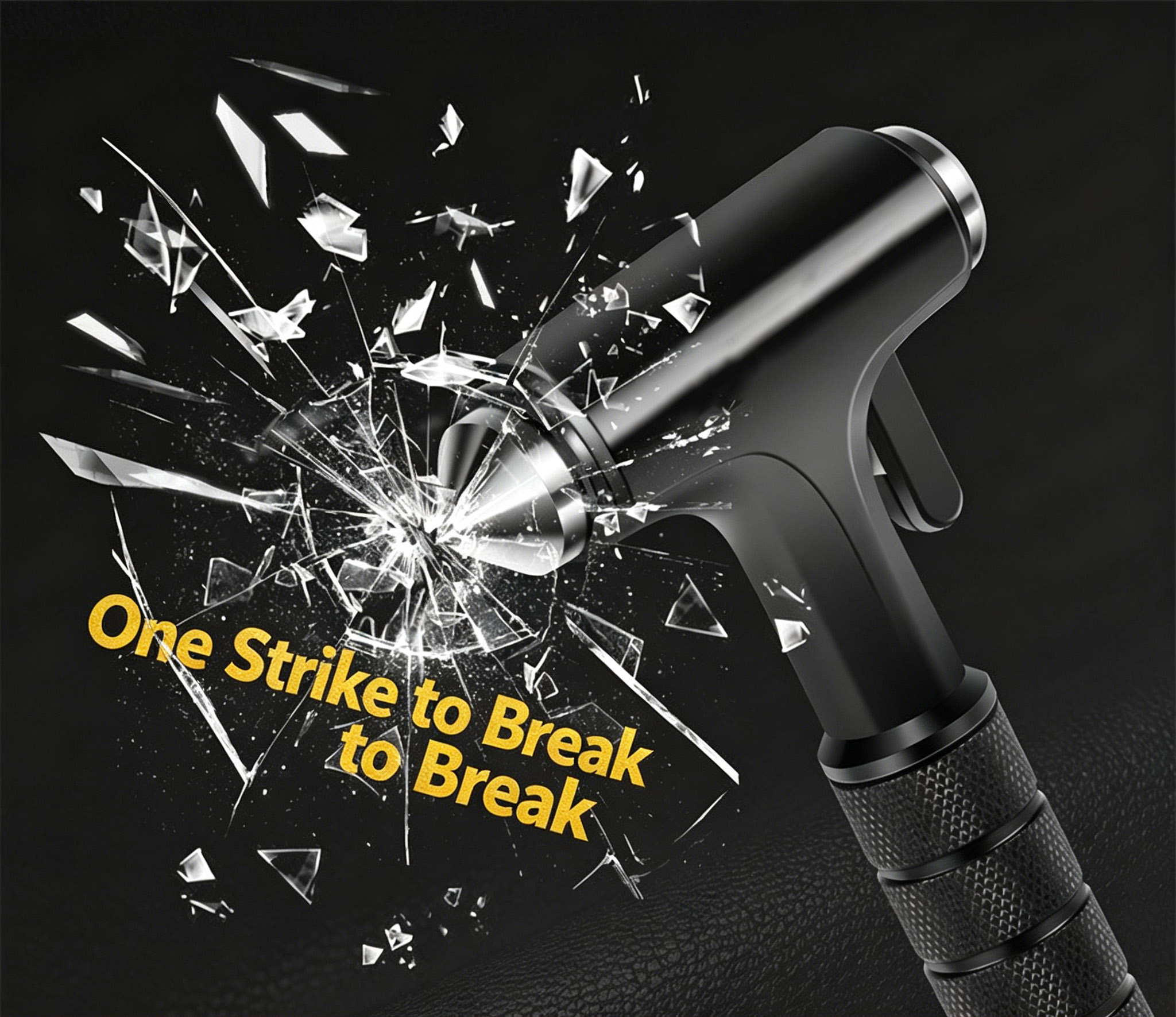 Aluminum Alloy Multifunctional Car Safety Hammer, Vehicle Window Breaking Escape Tool