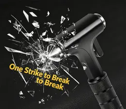 Aluminum Alloy Multifunctional Car Safety Hammer, Vehicle Window Breaking Escape Tool