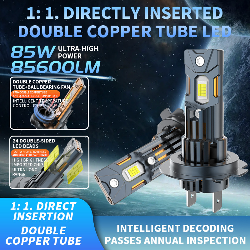 Main product image of Direct Plug-In LED Car Headlights, H7 and H1