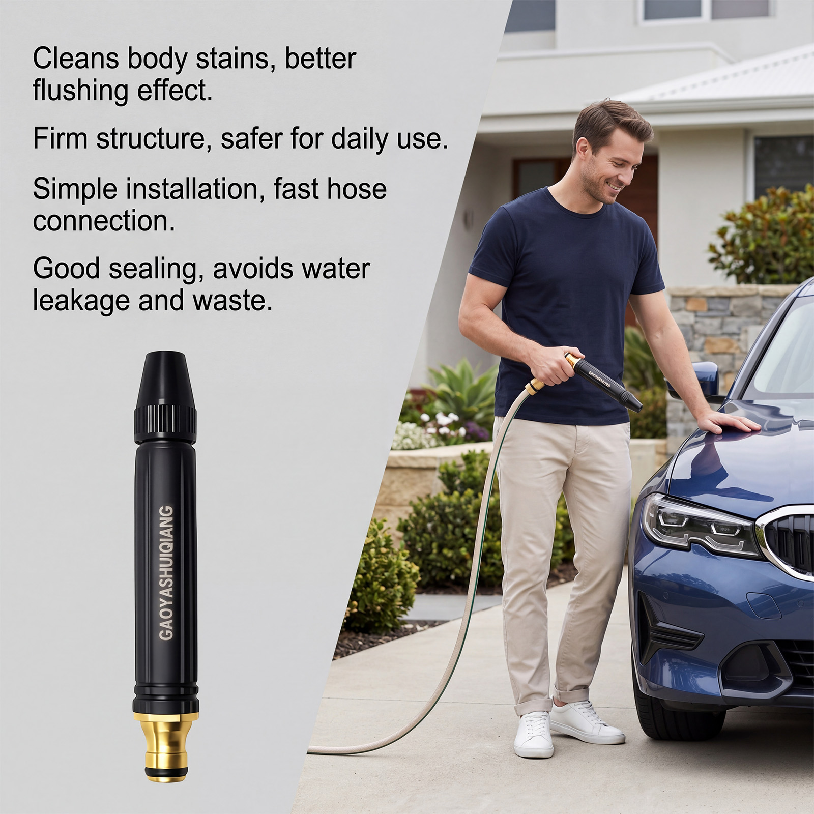 Main product image of High Pressure Washer Spray Gun and Wand, Portable, for Auto and Home Use