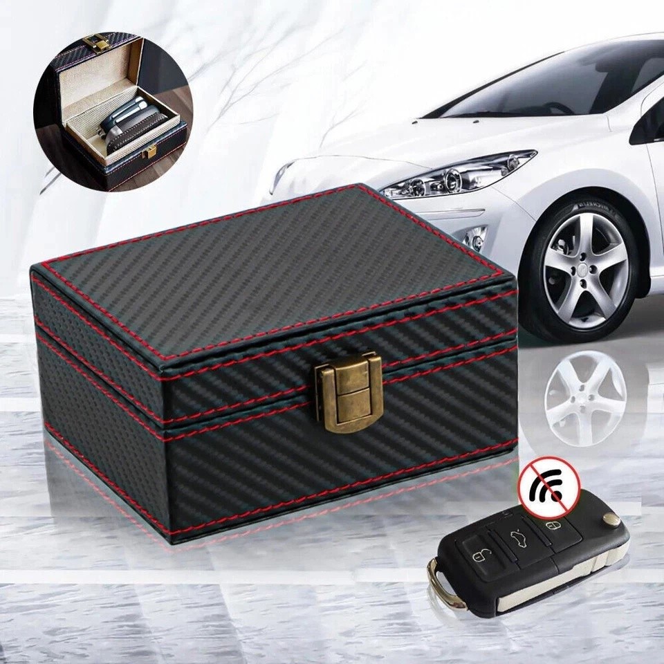 Main product image of Faraday Box with Two RFID Blocking Pouches for Car Keys