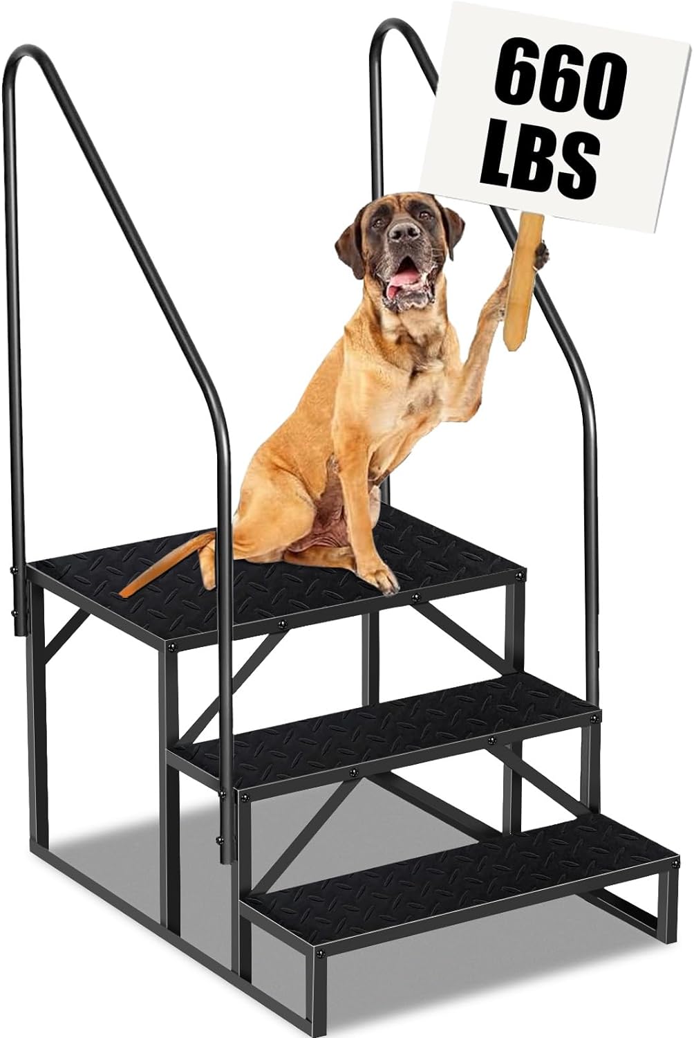Main product image of Heavy-Duty RV Staircase with Handrails and Anti-Skid Pedals