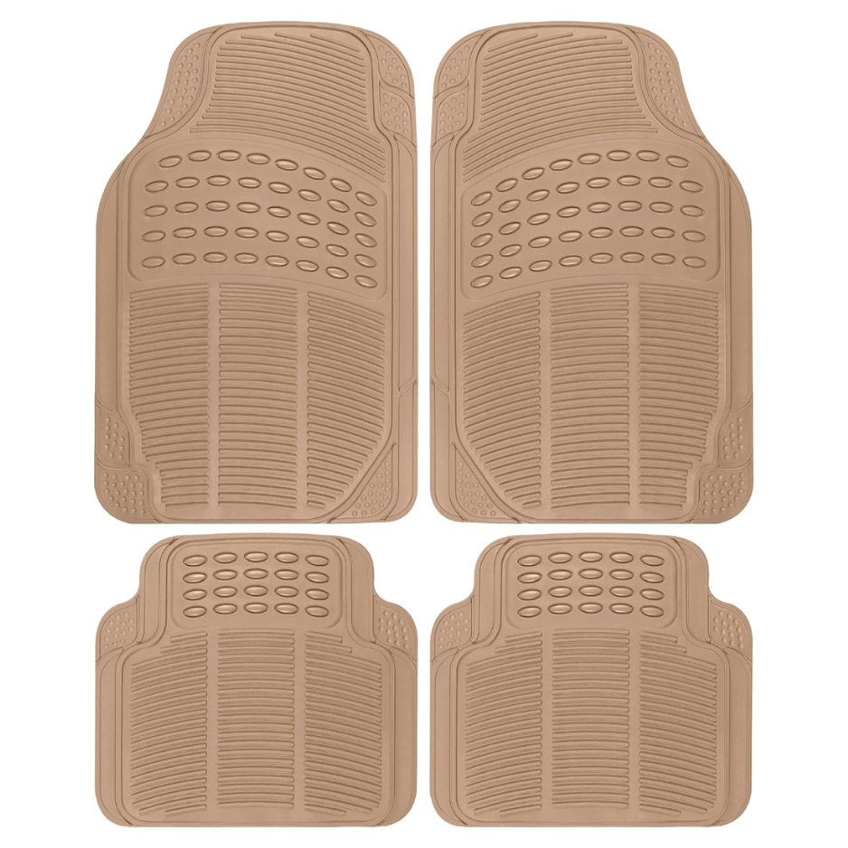 Main product image of 4-Piece Universal Fit All-Weather Rubber Floor Mats with Capture Ridges