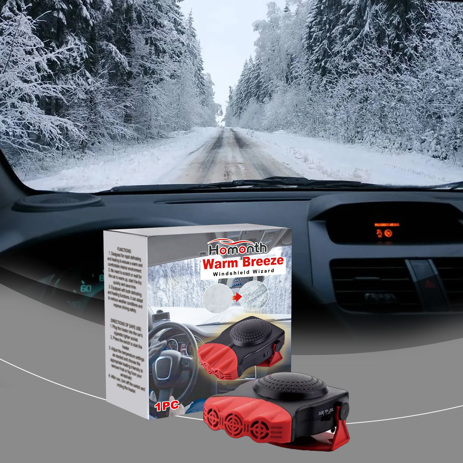 Main product image of Portable Vehicle Windshield Defrost Heater