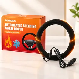 Product image of Universal Heated Steering Wheel Cover, Low-Temperature Heating Fiber