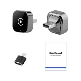 Product image of 2-in-1 Wireless CarPlay Android Auto Adapter, USB-C, 5GHz