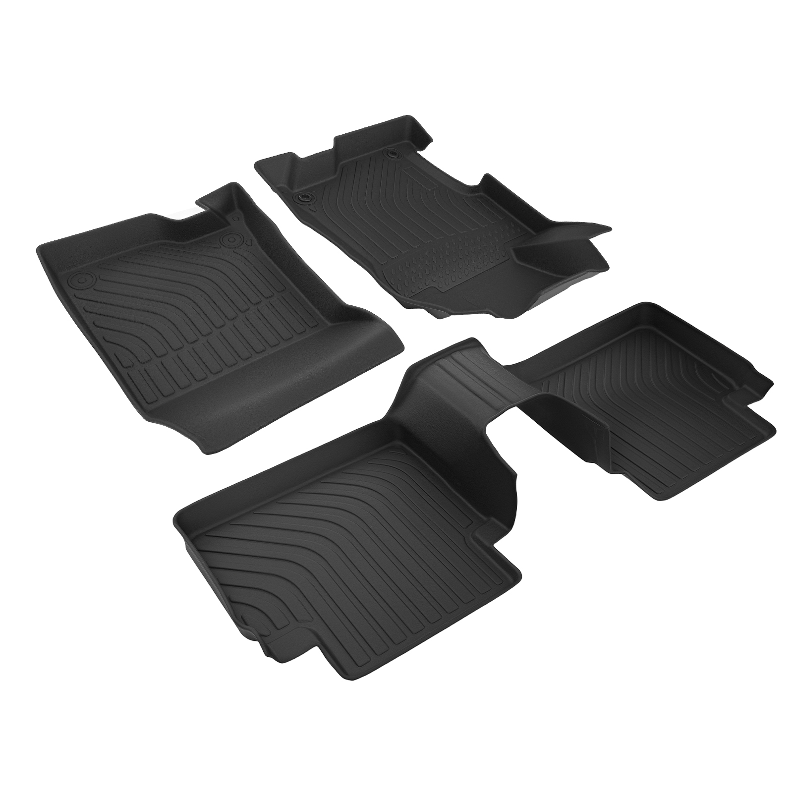Main product image of Black TPE Rubber Floor Mat Set for Honda Accord Sedan 2008-2012