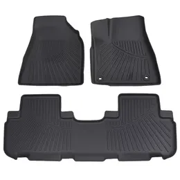 Product image of 3-Piece Black TPE All-Weather Floor Mat Set for Toyota Highlander 2014-2019